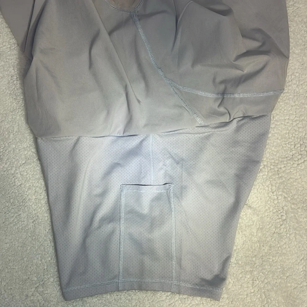 Calia by Carrie Underwood Tulip Hem Skort | Gray | Size Large - Picture 6 of 12
